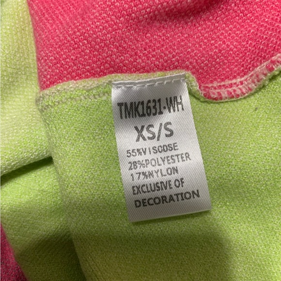 THML Neon Poncho Sweater - Picture 4 of 4